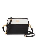 Prada Black/White Esplanade Shoulder Bag