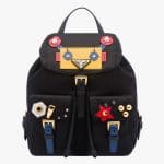 Prada Black/Yellow Robot Backpack Bag