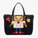 Prada Black/Yellow Robot Tote Bag