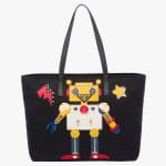 Prada Black/Yellow Robot Tote Bag 2