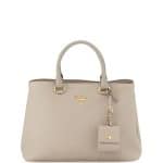 Prada Light Gray Vitello Diano Tote Bag