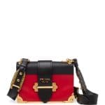 Prada Red/Black Notebook Cahier Shoulder Bag