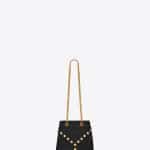 Saint Laurent Black Baby Y Studs Bucket Bag