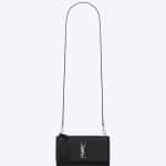 Saint Laurent Black Medium Sunset Satchel Bag