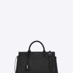 Saint Laurent Black Small Cabas Rive Gauche Bag