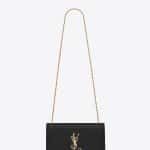 Saint Laurent Black Star Studded Medium Monogram Kate Bag