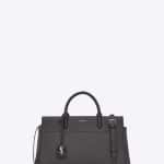 Saint Laurent Dark Anthracite Small Cabas Rive Gauche Bag