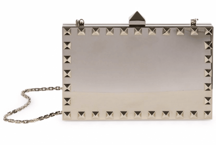 Valentino Rockstud Minaudiere Clutch Bag