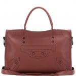 Balenciaga Rouge Bordeaux Blackout Classic Small City Bag