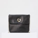 Celine Black Small Croissant Flap Shoulder Bag