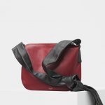 Celine Merlot Small Ribbon Shoulder Bag