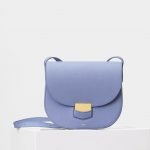 Celine Porcelain Grained Calfskin Compact Trotteur Bag