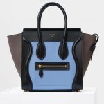 Celine Porcelain Multicolor Baby Grained Calfskin Micro Luggage Bag