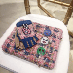 Chanel Pink/Blue Tweed Clutch Bag - Fall 2016