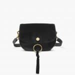 Chloe Black Suede/Smooth Calfskin Mini Kurtis Bag