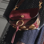Chloe Dark Purple Suede/Smooth Calfskin Kurtis Shoulder Bag 2