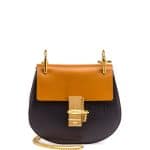 Chloe Full Blue/Mustard Mini Drew Bag