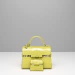Delvaux Absinthe Alligator Tempete Mini Bag and Bag Charm