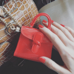 Delvaux Piment Patent Brillant Bag Charm