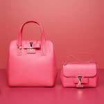 Delvaux Rose Candy Simplissime Tote PM and Simplissime City Mini Bags