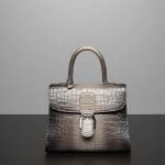 Delvaux Tourterelle Alligator Hurricane Brillant MM Bag