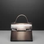 Delvaux Tourterelle Alligator Hurricane Tempete MM Bag