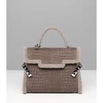 Delvaux Tourterelle Mouton:Porosus Nubucke Tempete GM Bag