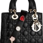 Dior Black Small Lady Dior Bag