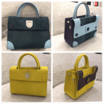 Dior Dark Green and Yellow Calf Hair Mini Diorever Bags