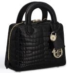 Dior Glossy Black Alligator Lily Bag