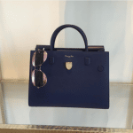 Dior Navy Bullcalf Leather Diorever Bag