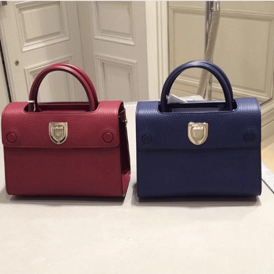 mini diorever bullcalf leather bag