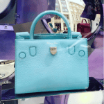 Dior Sky Blue Bullcalf Leather Mini Diorever Bag