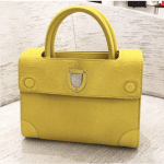 Dior Yellow Calf Hair Mini Diorever Bag