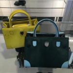 Dior Yellow and Dark Green Calf Hair Mini Diorever Bags