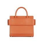 Givenchy Orange Matte Smooth Leather Mini Horizon Bag