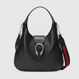 Gucci Black Dionysus Medium Hobo Bag