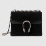 Gucci Black Suede Mini Dionysus Shoulder Bag