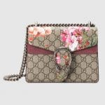 Gucci Blooms Print GG Supreme Mini Dionysus Shoulder Bag