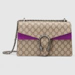 Gucci Bright Purple GG Supreme Small Dionysus Shoulder Bag