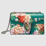 Gucci Emerald Green Blooms Print Small Dionysus Shoulder Bag