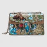 Gucci Painted Flowers and Patches GG Supreme Small Dionysus Shoulder Bag