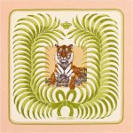 Hermes Tigre Royal Silk Twill Scarf 140cm