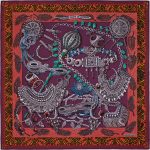 Hermes Zenobie Silk Twill Scarf 90