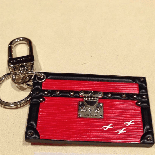 LOUIS VUITTON Mini steamer bag charm M6004J