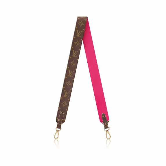 Louis Vuitton Monogram x Fuchsia Reversible Guitar Strap Shoulder 1LK0216