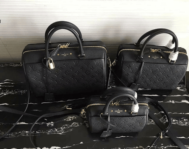 LV x YK Nano Speedy Monogram Empreinte Leather Shoulder Bag