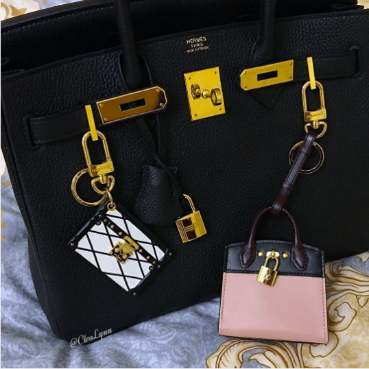 Louis Vuitton City Steamer and Petite Malle Bag Charm and Key