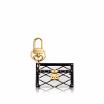 Louis Vuitton White Malletage Petite Malle Bag Charm and Key Holder