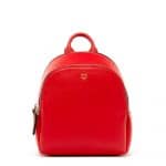 MCM Ruby Red Duchess Polke Studs Backpack Bag